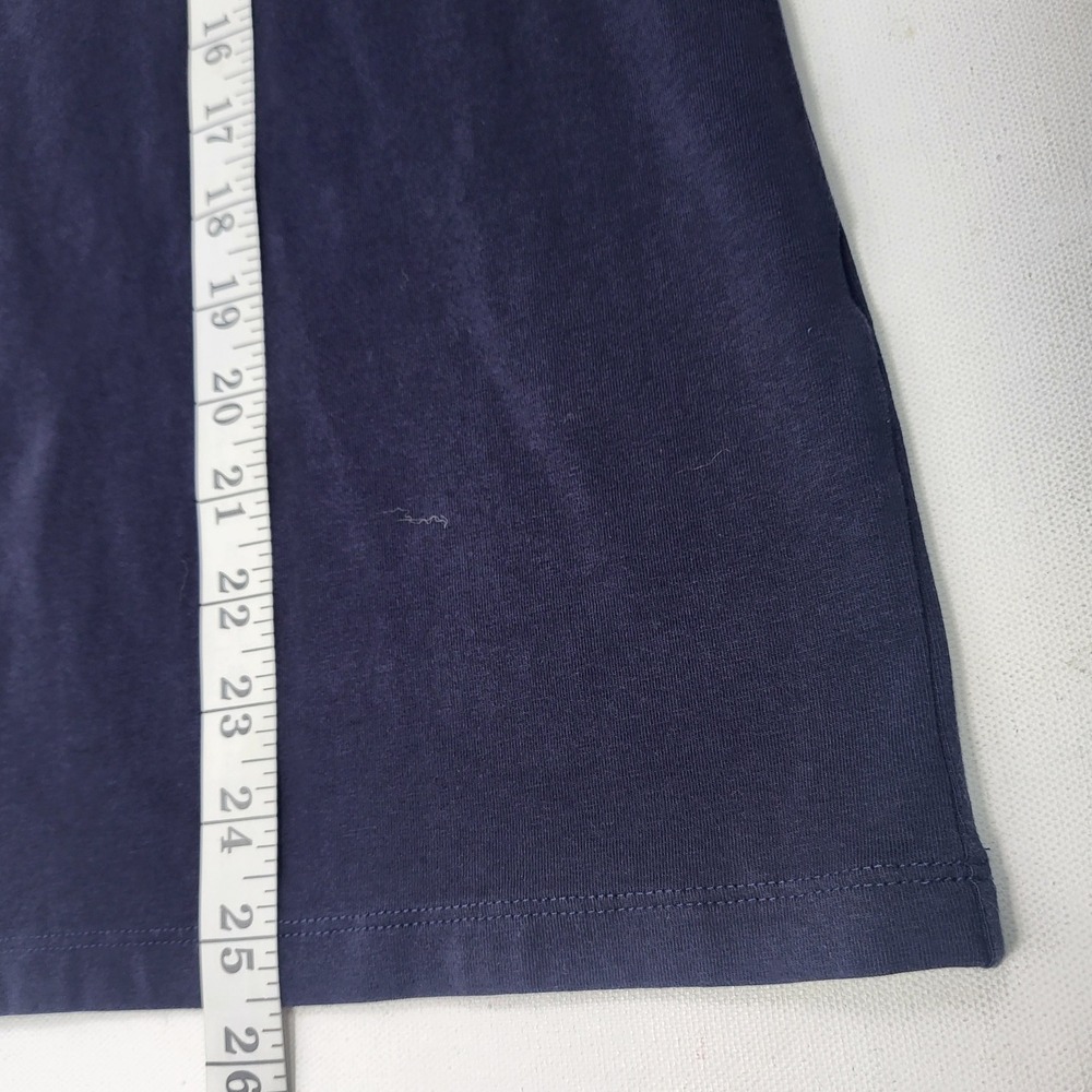 Tommy Hilfiger T-Shirt Striped Trim Crew Neck Tee Top Comfy Casual Large blue - Picture 7 of 7
